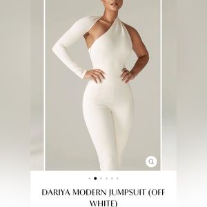 Dariya Modern one shoulder off-white jumpsuit
